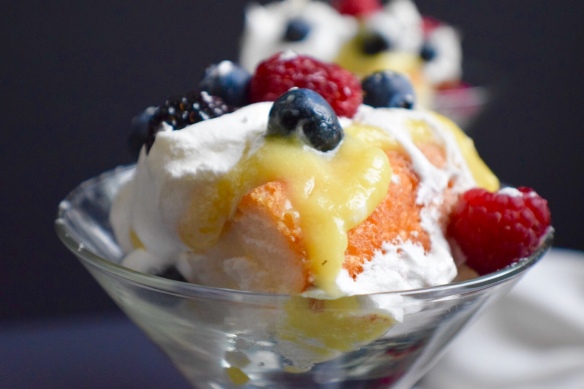 Mother's Day Berries & cream pudding parfaits crawfish and crunches